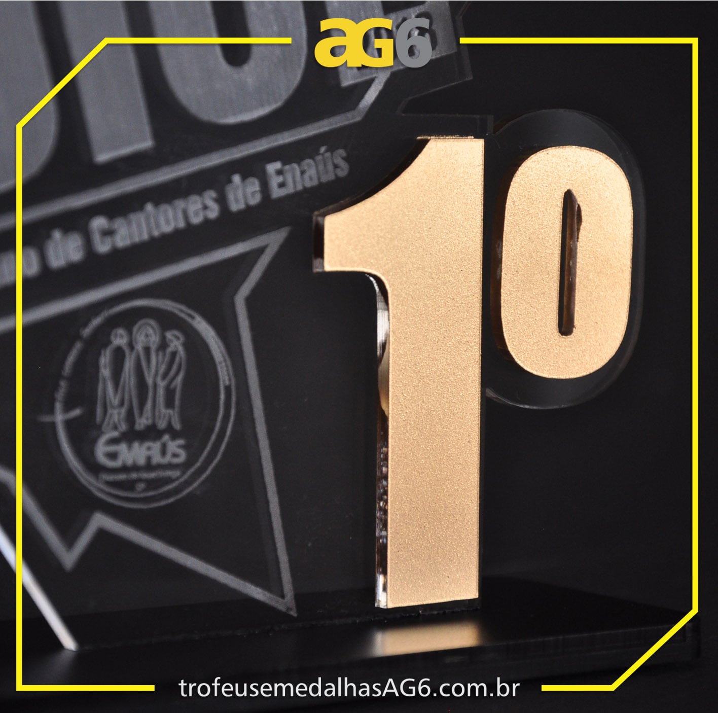 Troféu em acrílico 